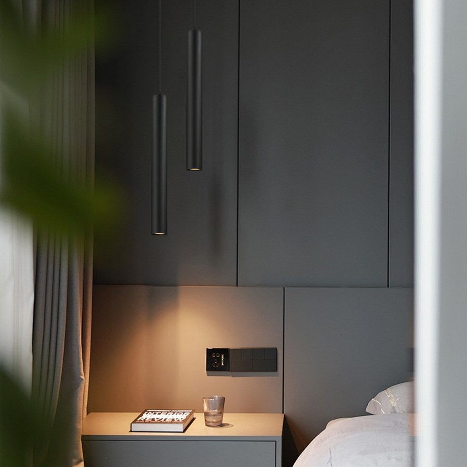 Lampara Colgante Foco GU10 Negro