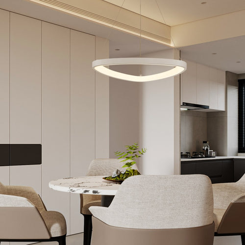 Lámpara Colgante LED Triangular | Negra/Blanca/Dorada CCT | FL6592-D51P