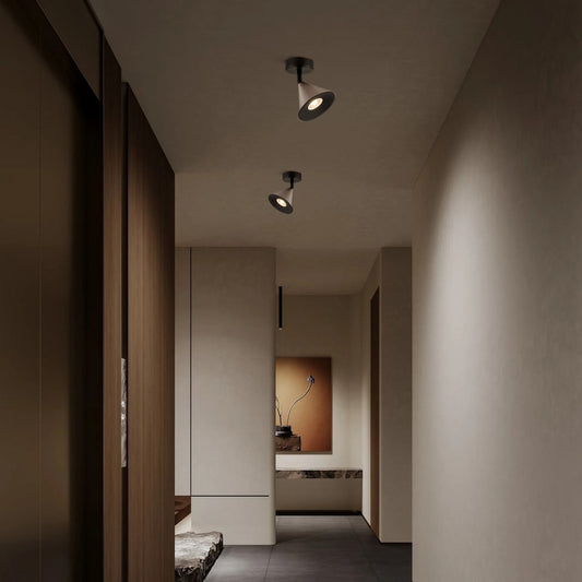 Foco Superficie GU10 Horn Gris