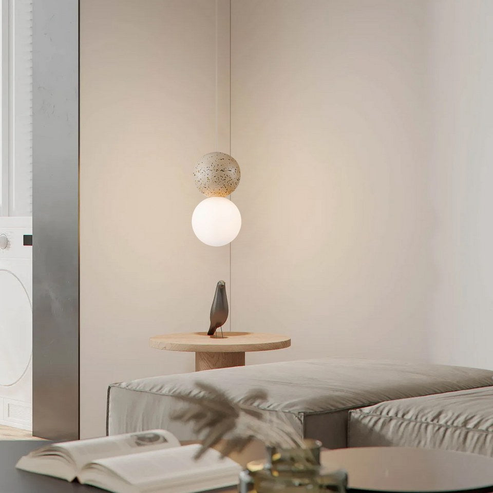 Lampara concrete Beige