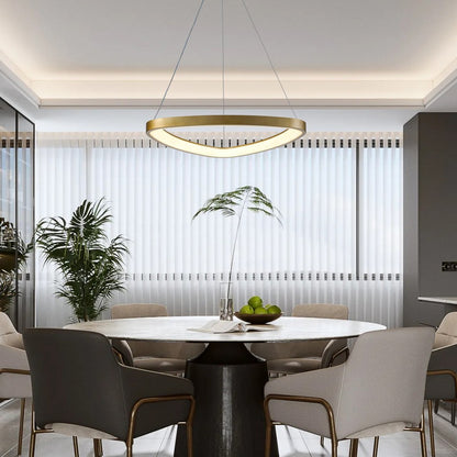 Lámpara Colgante LED Triangular | Negra/Blanca/Dorada CCT | FL6592-D51P