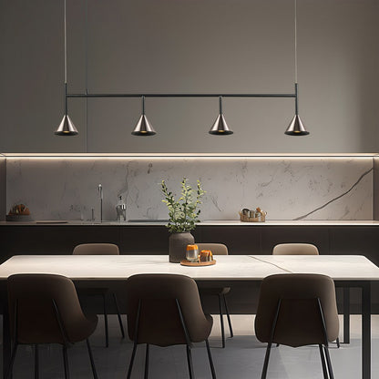 Lampara Colgante Con Tres Focos Gris