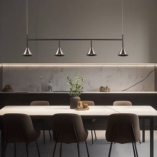 Lampara Colgante Con Tres Focos Gris