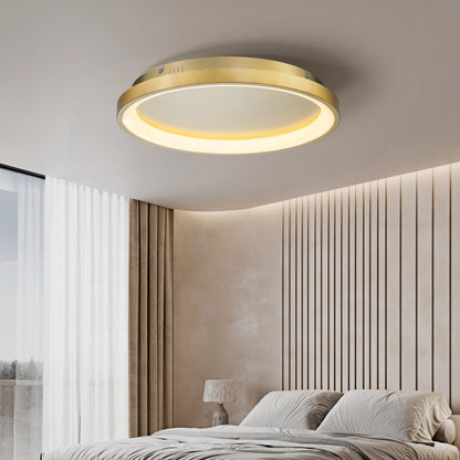 Plafón LED Circular Techo Salón NOVA | Negro Ø50 cm CCT