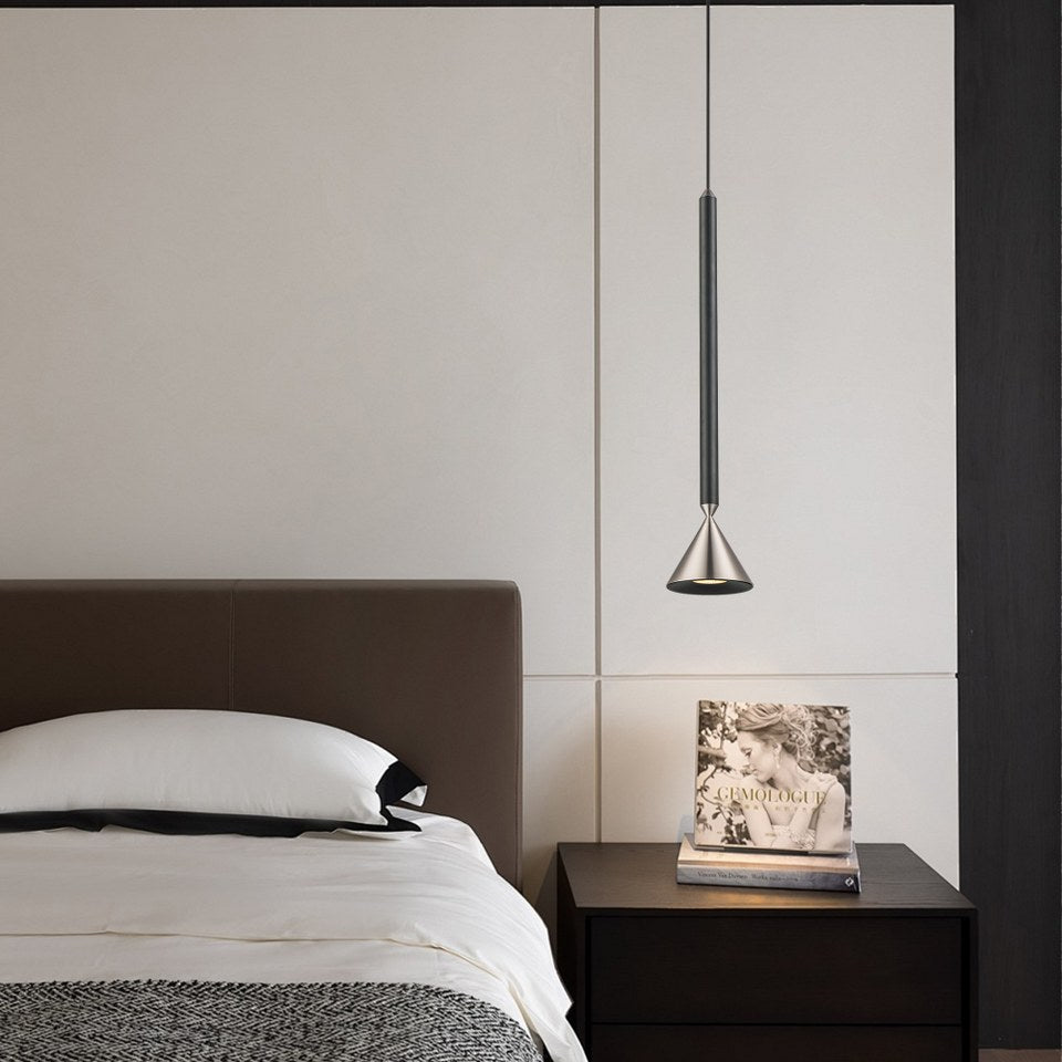 Lampara Colgante Con Un Foco GU10 Gris