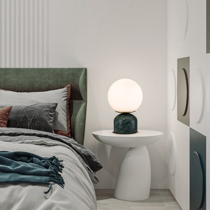 Lampara De Mesa de Marmol Moderna Verde