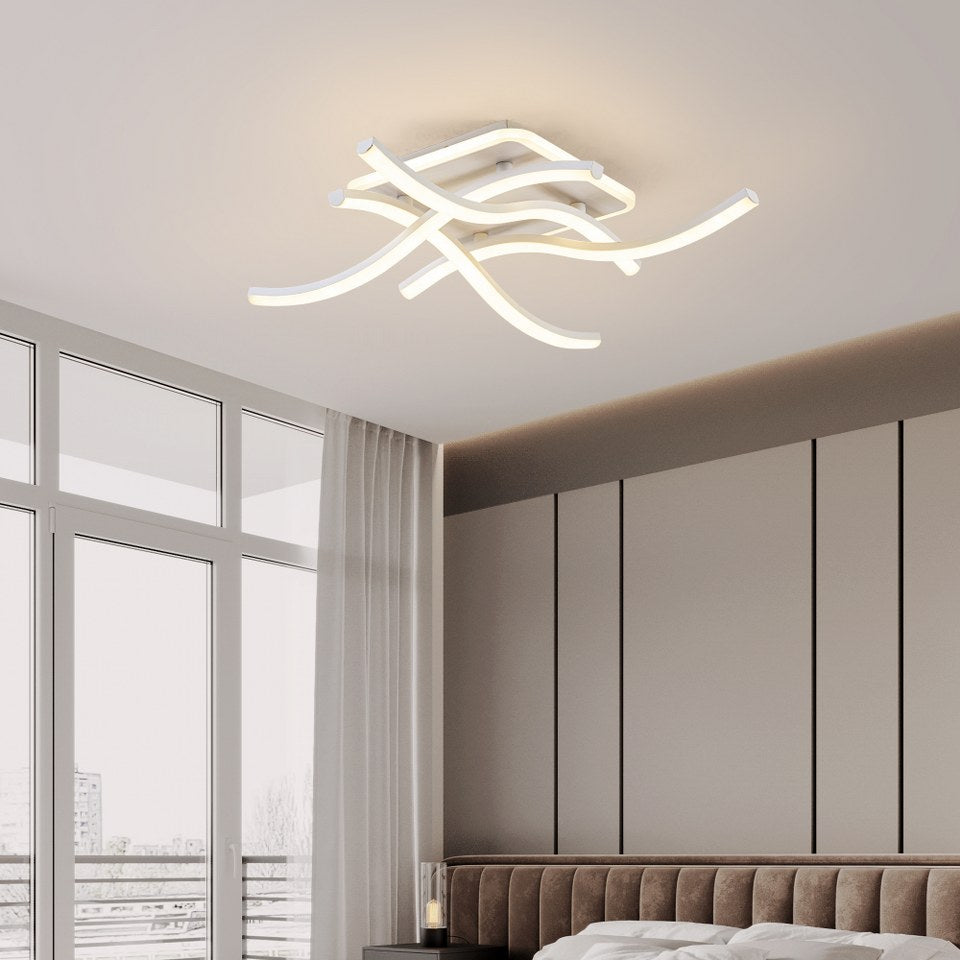 Lámpara LED Espiral CCT Negro/Blanco | FL6597-C