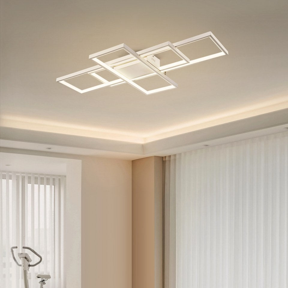 Lámpara LED Aros de Cuadrados CCT | FL6596-C