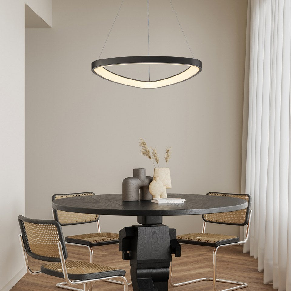 Lámpara Colgante LED Triangular | Negra/Blanca/Dorada CCT | FL6592-D51P