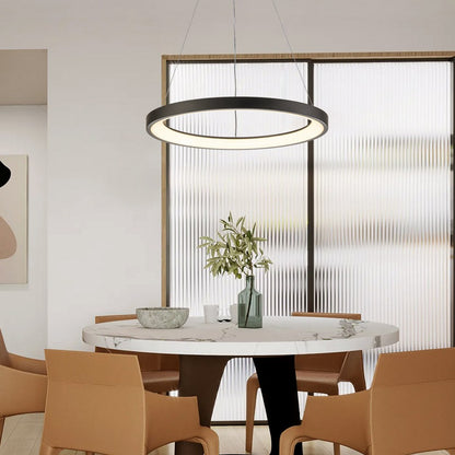 Lámpara Colgante LED Redonda | Negra/Blanca/Dorada CCT | FL6589-D50P