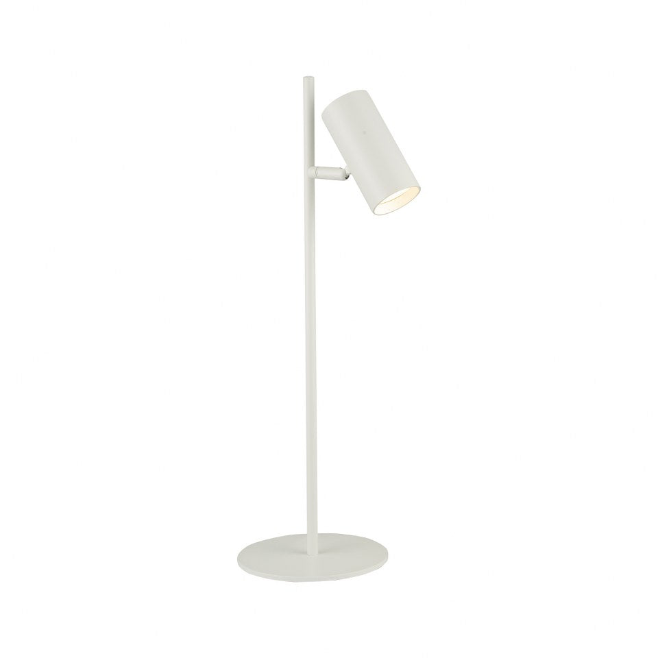 Lampara De Mesa Foco Moderno Blanco