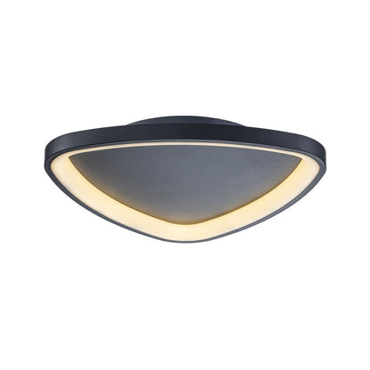 Plafón LED Triangular Techo Salón NOVA | Negro Ø51 cm CCT