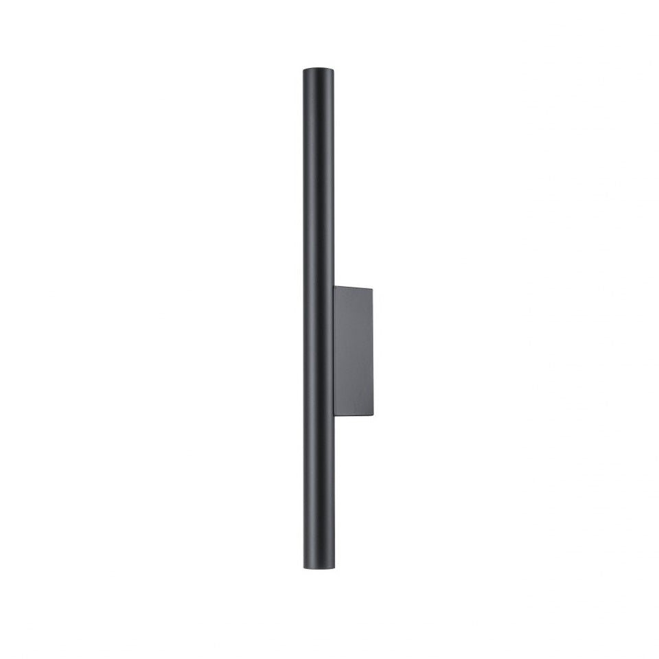 Aplique Pared G9 Doble Bombilla Negro Brillante