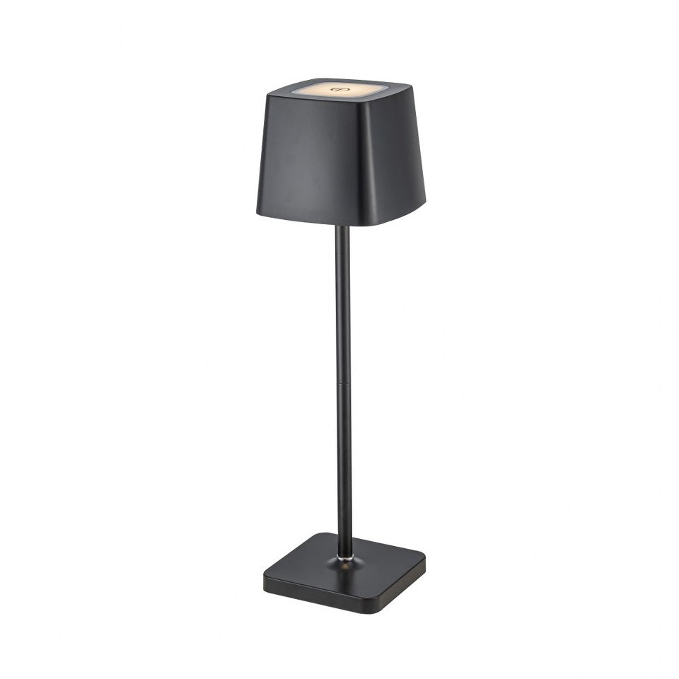 Lampara portátil recargable con led integrado CCT Negro