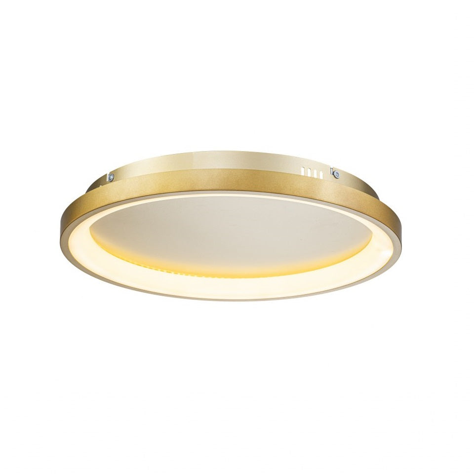 Plafón LED Circular Techo Salón NOVA | Negro Ø50 cm CCT