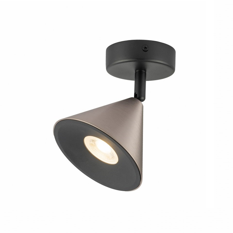 Foco Superficie GU10 Horn Gris