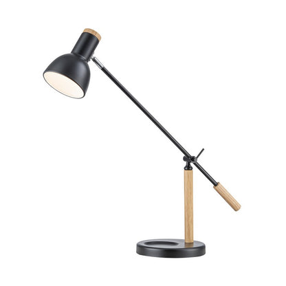 Lampara De Mesa Estilo Nordico E27 Negro