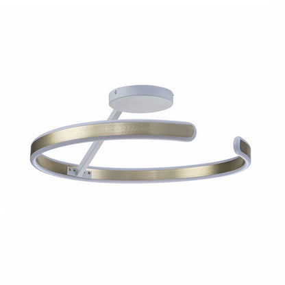 Lámpara LED Espiral Aluminio Salón ARCUS | Dorado Atenuable CCT