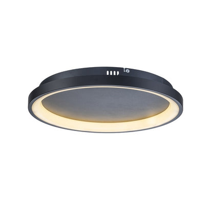 Plafón LED Circular Techo Salón NOVA | Negro Ø50 cm CCT