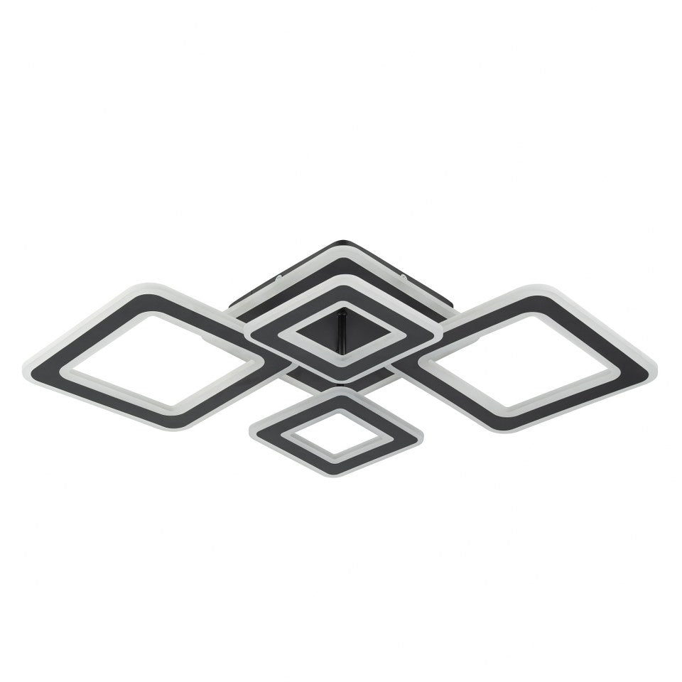 Lámpara de techo con 4 LEDS Negro