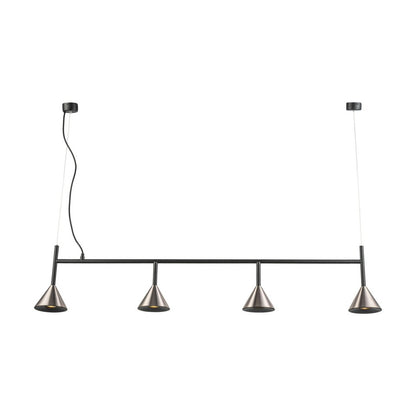 Lampara Colgante Con Tres Focos Gris