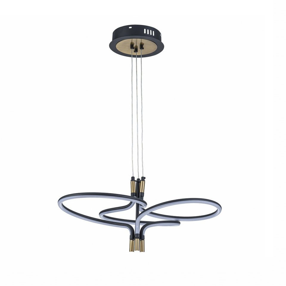 Lámpara Colgante LED LIRA | Negra y Dorada CCT Atenuable FL6021-P