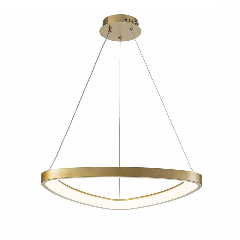 Lámpara Colgante LED Triangular | Negra/Blanca/Dorada CCT | FL6592-D51P