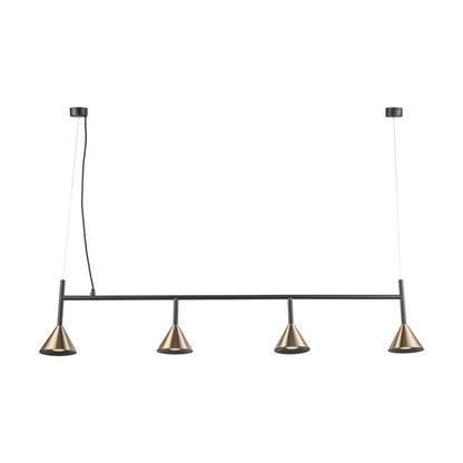 Lampara Colgante Con Tres Focos Bronce