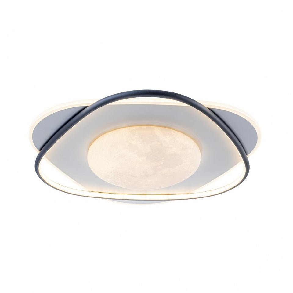 Lámpara de techo LED LUNA Blanca y Negra | FL6019-C