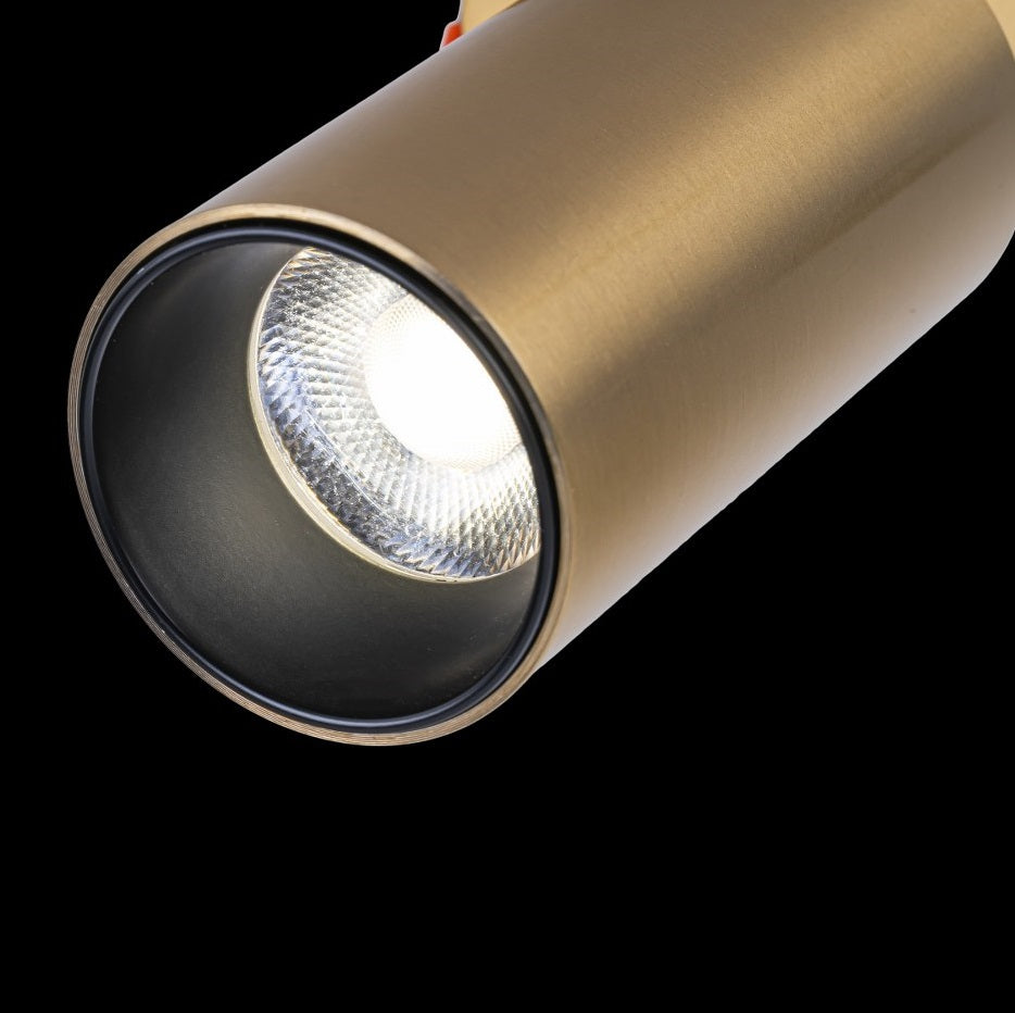 Foco orientable empotrado con LED de color Dorado