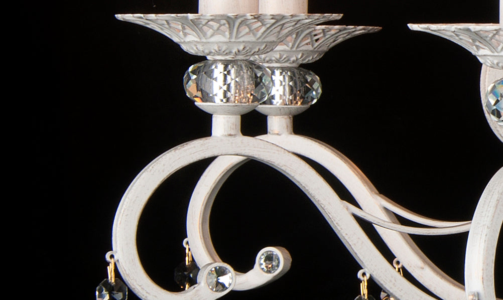 Lámpara de araña GRAZIA WHITE LP290-6