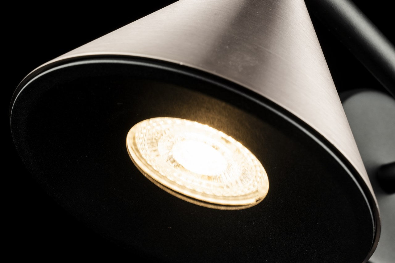 Aplique De Pared Con Dos Focos GU10 Gris 