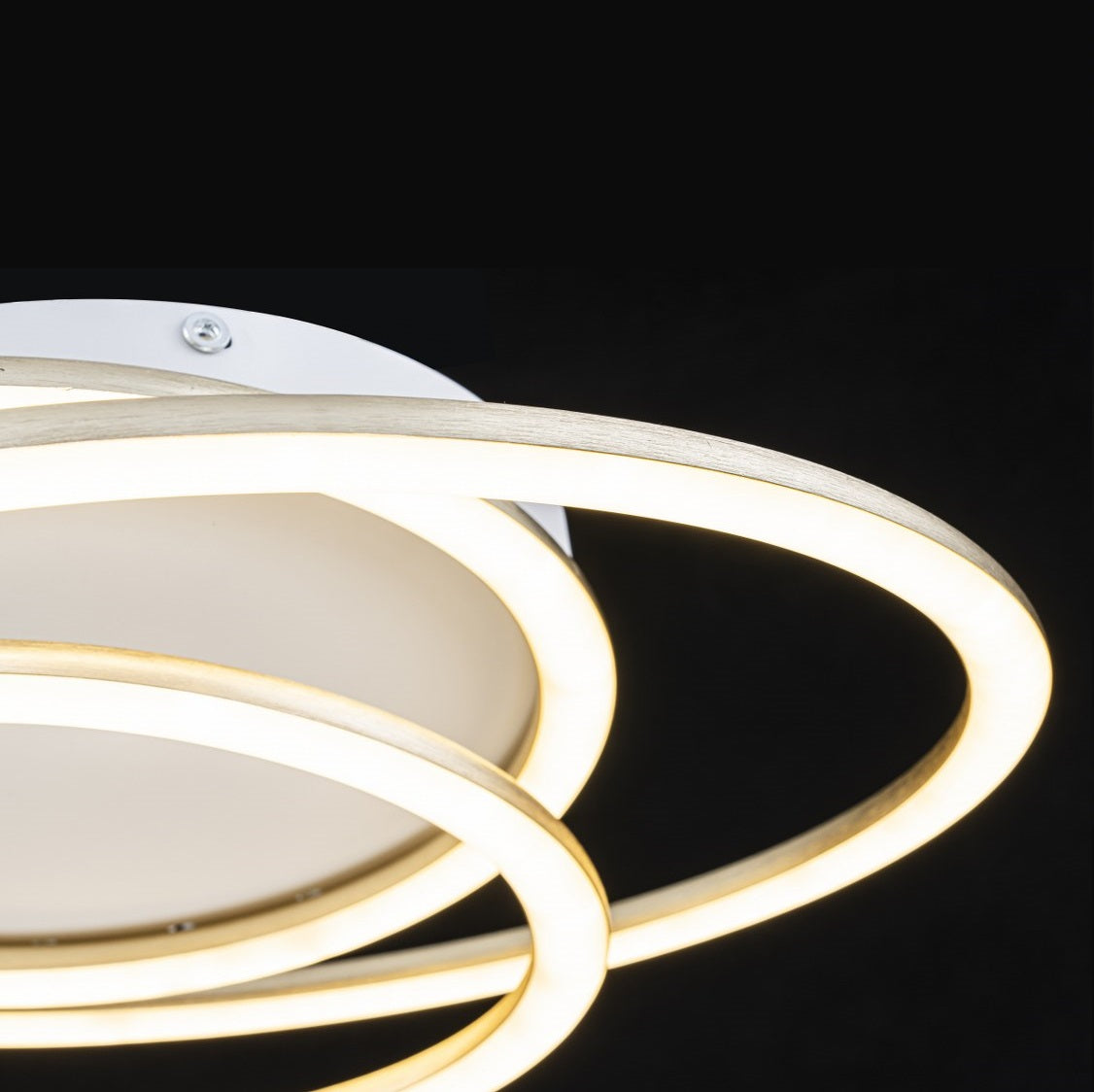 Lámpara LED Aros Circular Salón NEXUS | Negro Atenuable CCT