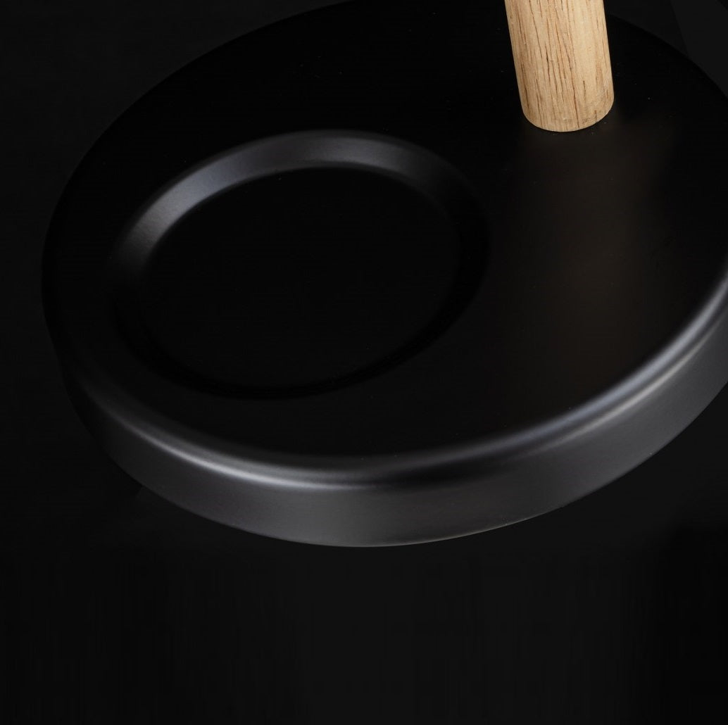 Lampara De Mesa Estilo Nordico E27 Negro