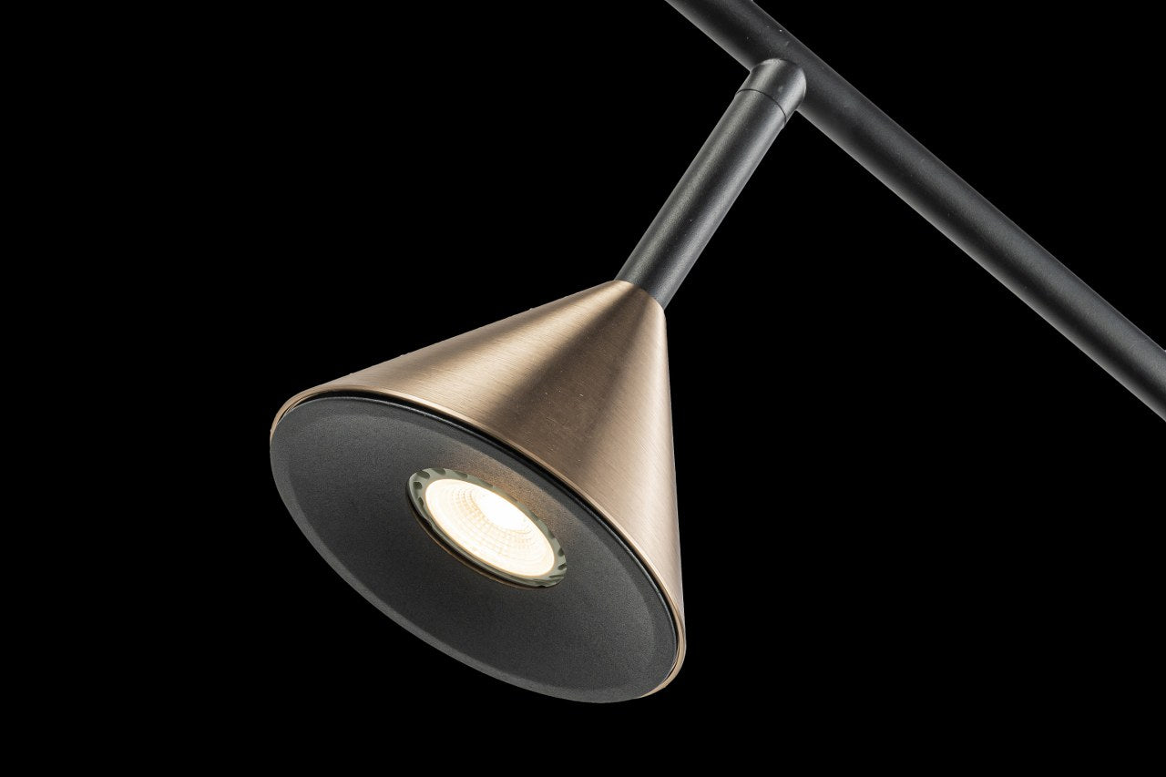 Lampara Colgante Con Tres Focos Bronce