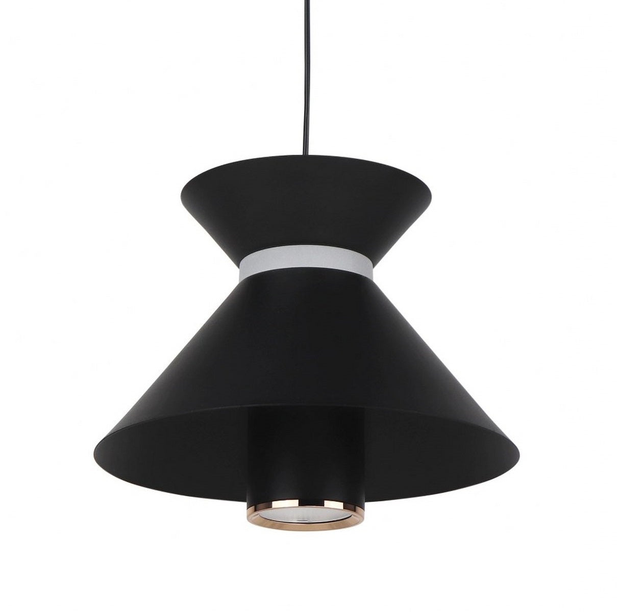 Lampara Colgante Focos Led Integrado Negro