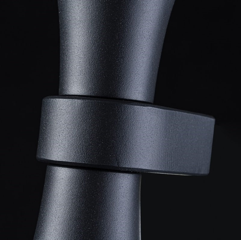Aplique de pared dos bombillas GU10 Negro