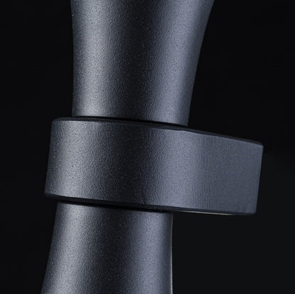 Aplique de pared dos bombillas GU10 Negro