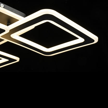 Lámpara de techo con 4 LEDS Negro