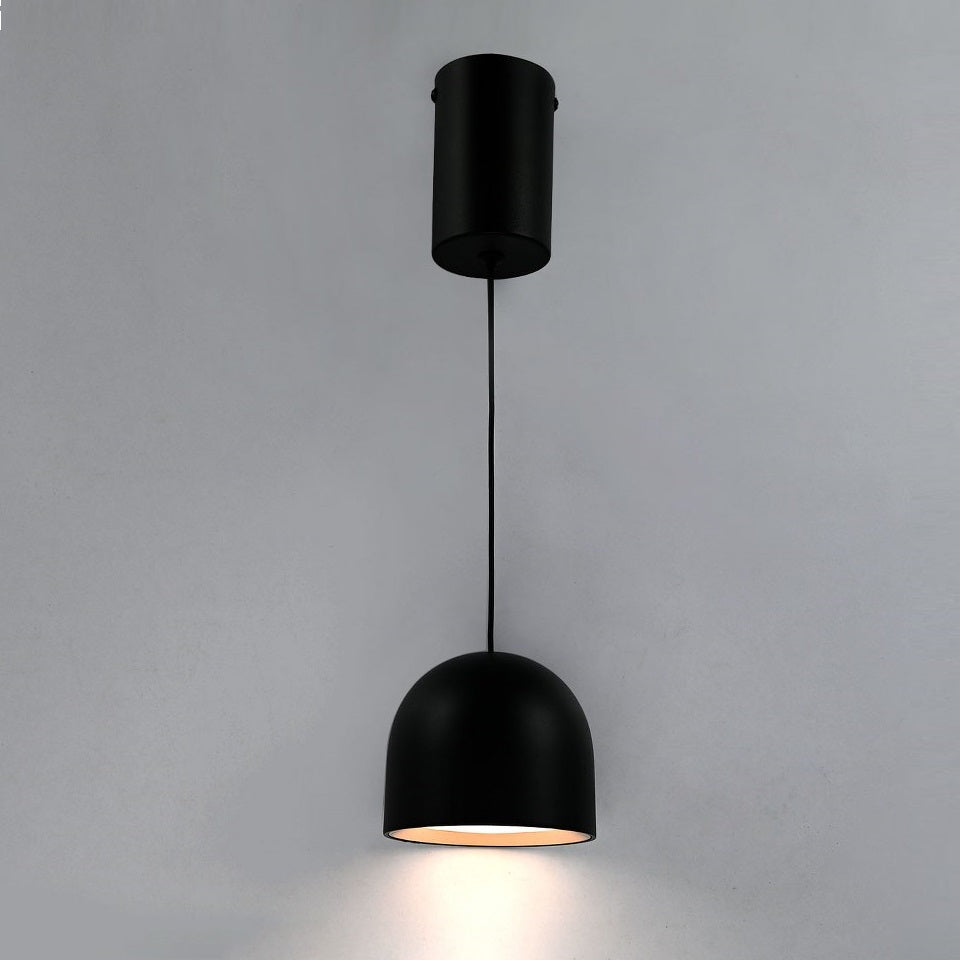 Lampara Colgante Foco Led Integrado Negro