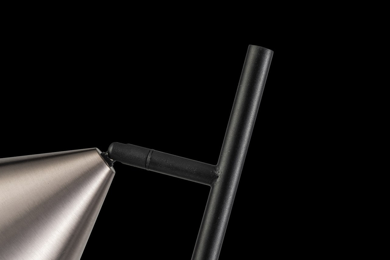 Lampara De Pie Moderna Gris