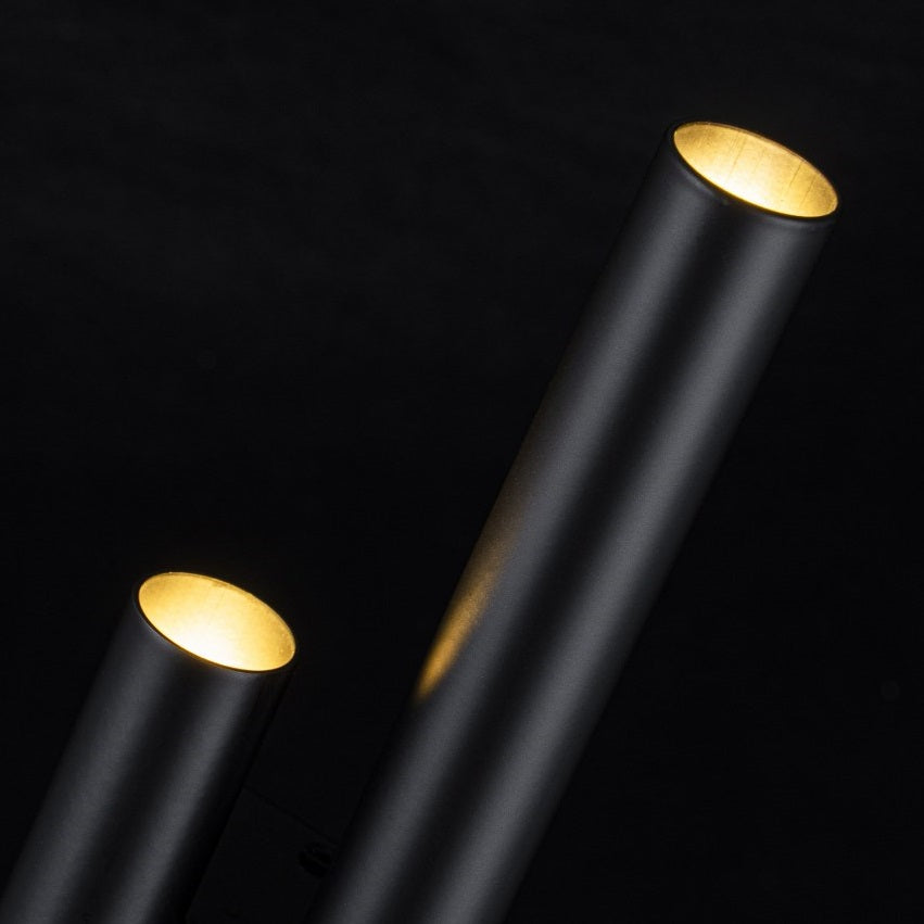 Aplique interior LED 4 bombillas G9 Negro