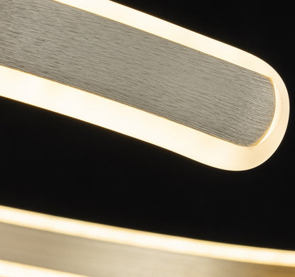 Lámpara LED Espiral Aluminio Salón ARCUS | Dorado Atenuable CCT
