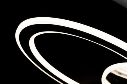 Lampara de 6 Aros Led Integrado CCT Regulable con Mando Gris