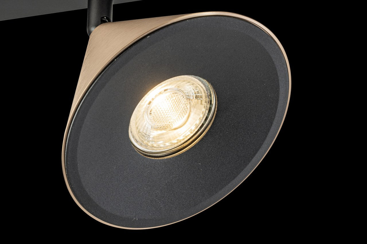 Lampara de Techo Horn 6 focos modernos con bombilla GU10 Bronce