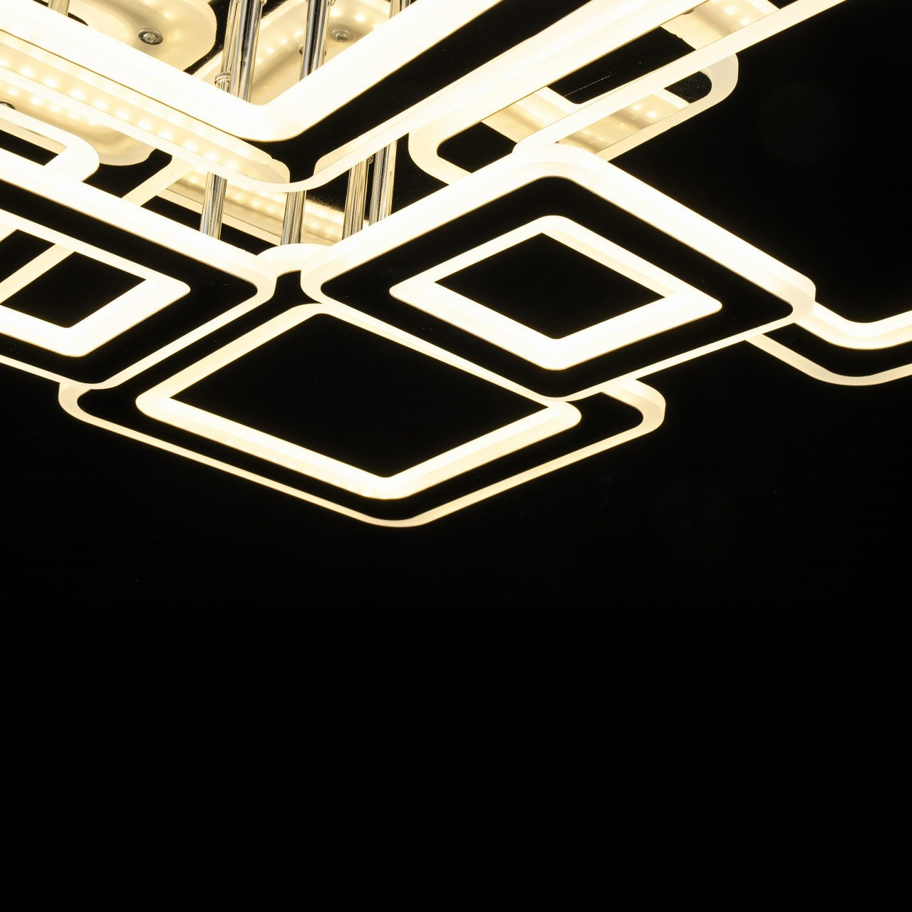 Lampara con 6 Cuadros Led Gris