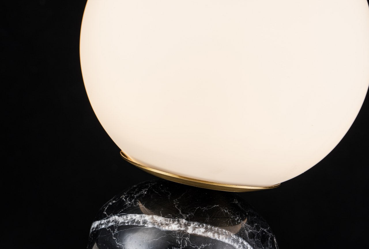 Lampara De Mesa de Marmol Moderna Negro