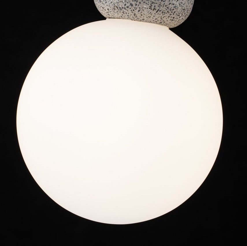 Lampara concrete Negro