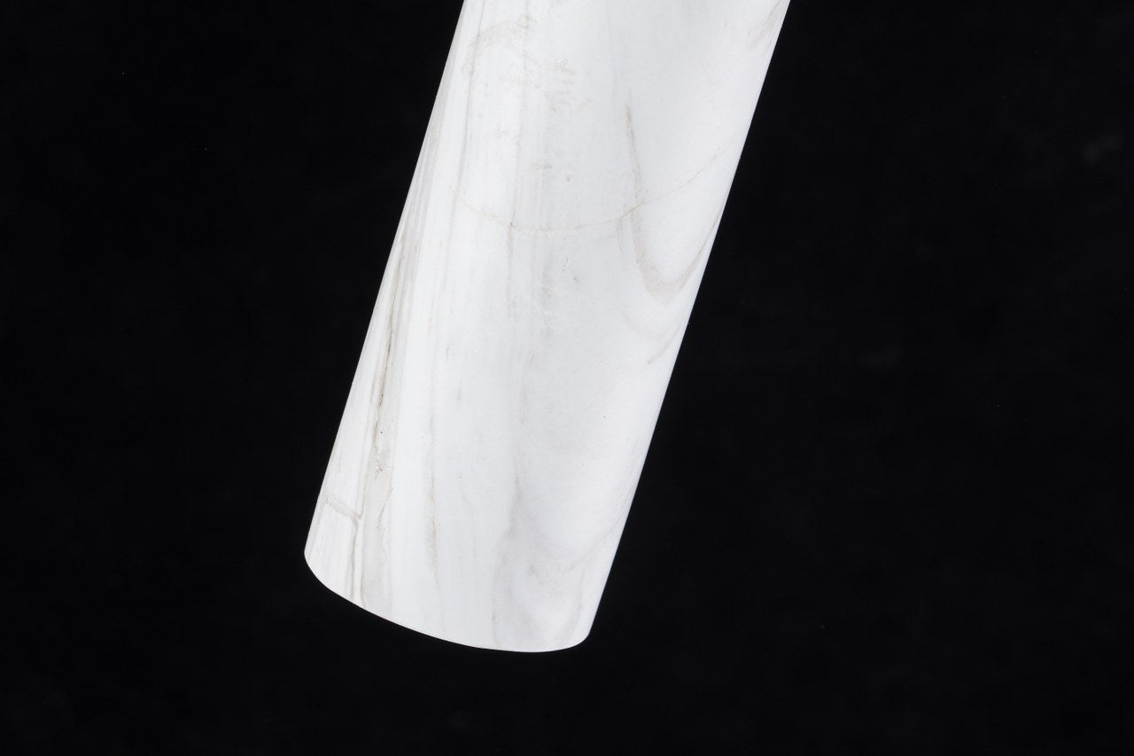 Lampara Colgante De Marmol Led Integrado Blanco