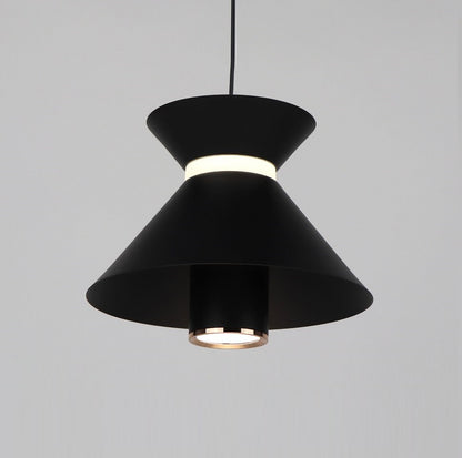 Lampara Colgante Focos Led Integrado Negro